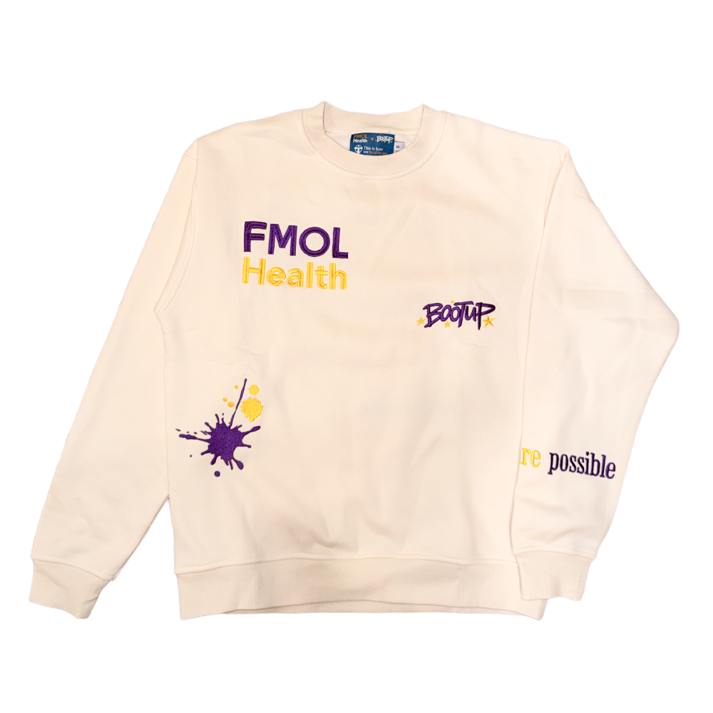 FMOL crewneck (purple/cream)