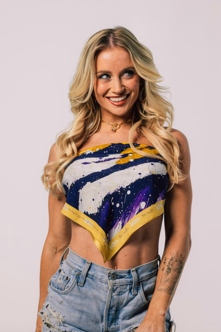 Tiger Rag silk scarf square