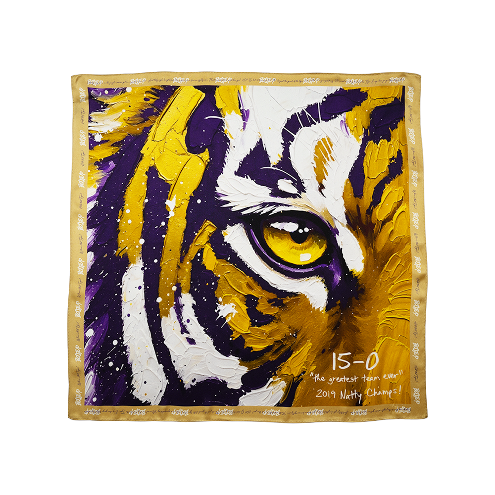Tiger Rag silk scarf square